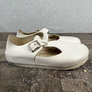 Birkenstock White Flats